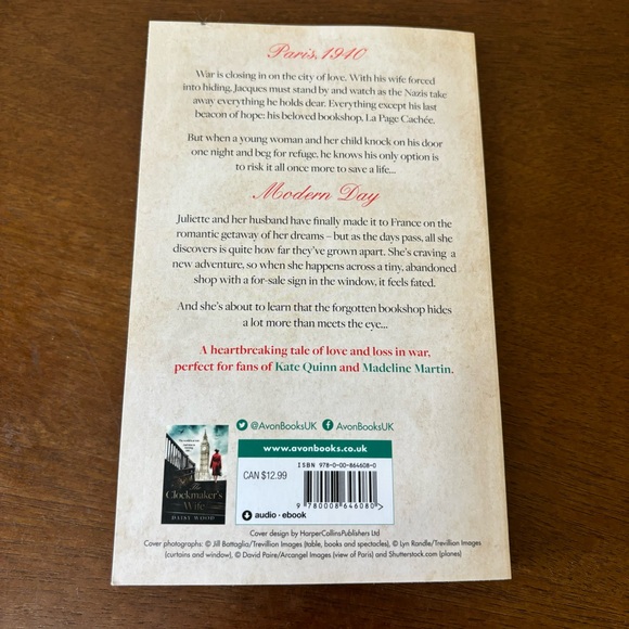 3/$20 📚 The Forgotten Bookshop in Paris Daisy Wood 2023 Avon Paperback - Picture 7 of 8